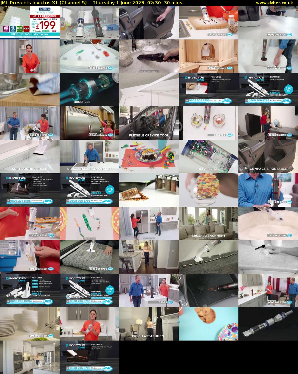 JML Presents Invictus X1 (Channel 5) Thursday 1 June 2023 02:30 - 03:00