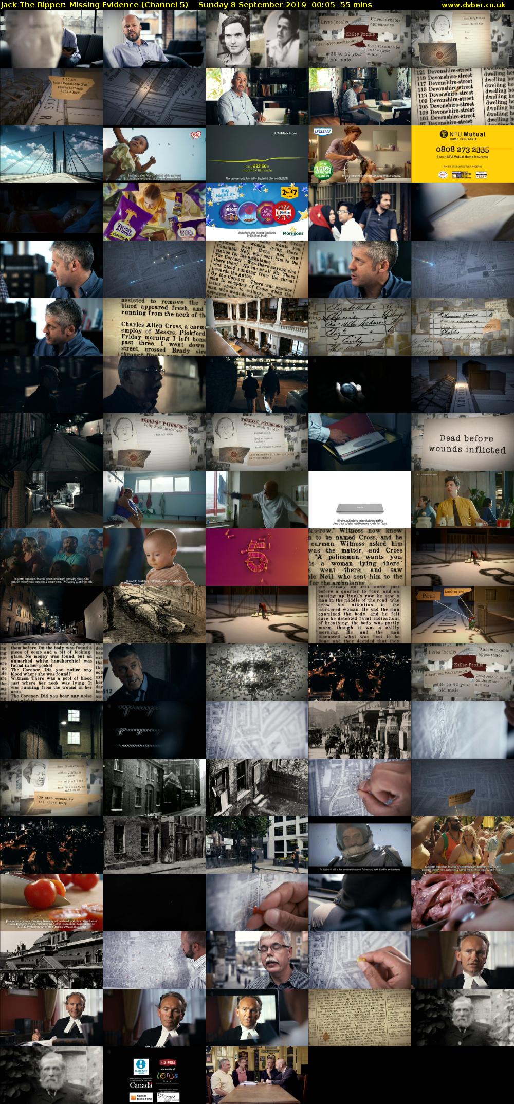 Jack The Ripper: Missing Evidence (Channel 5) Sunday 8 September 2019 00:05 - 01:00