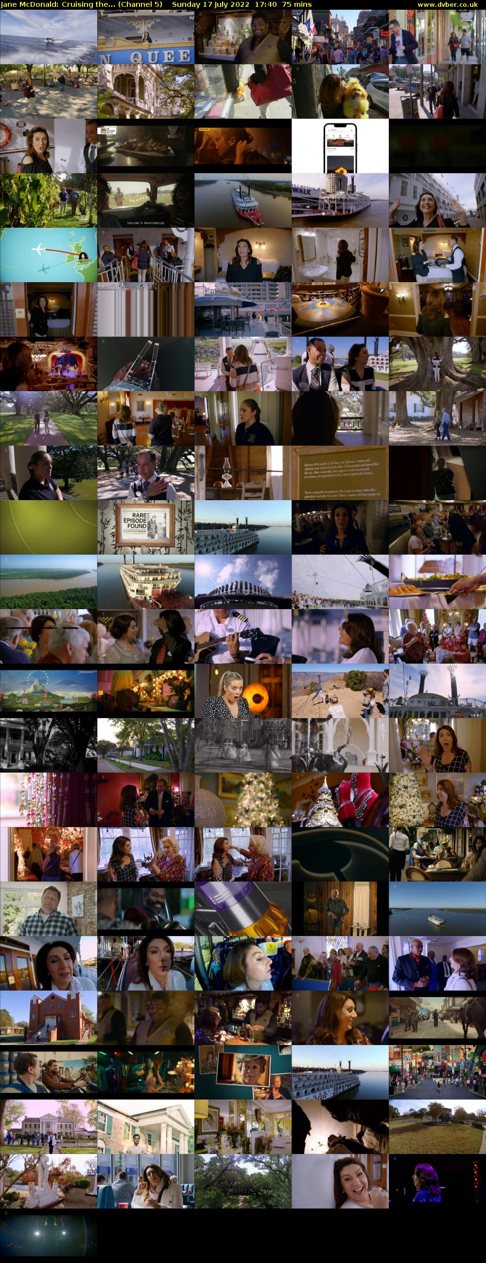 Jane McDonald: Cruising the... (Channel 5) Sunday 17 July 2022 17:40 - 18:55