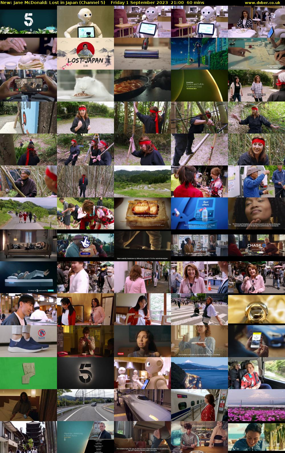 Jane McDonald: Lost in Japan (Channel 5) Friday 1 September 2023 21:00 - 22:00