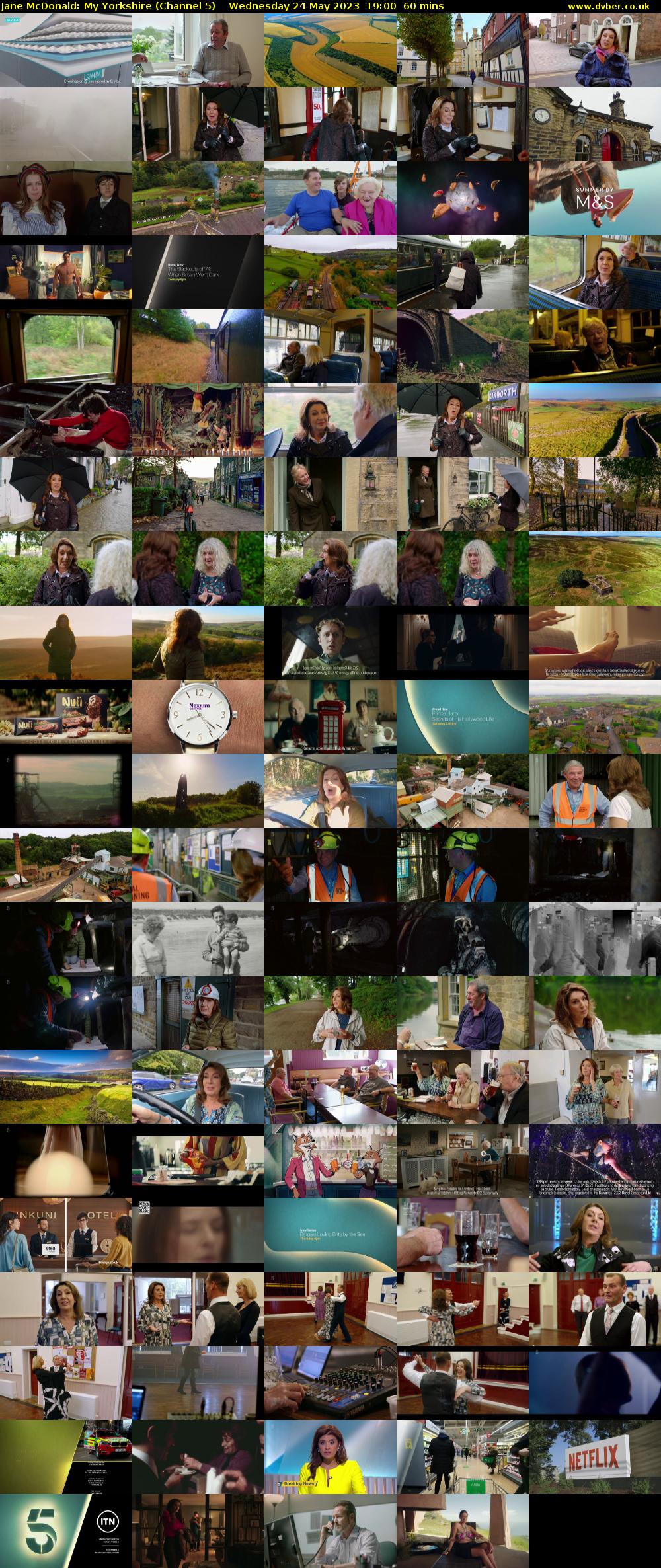 Jane McDonald: My Yorkshire (Channel 5) Wednesday 24 May 2023 19:00 - 20:00