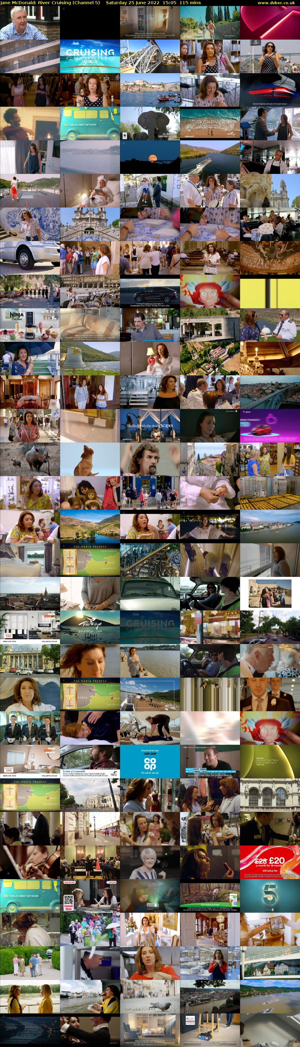 Jane McDonald: River Cruising (Channel 5) Saturday 25 June 2022 15:05 - 17:00