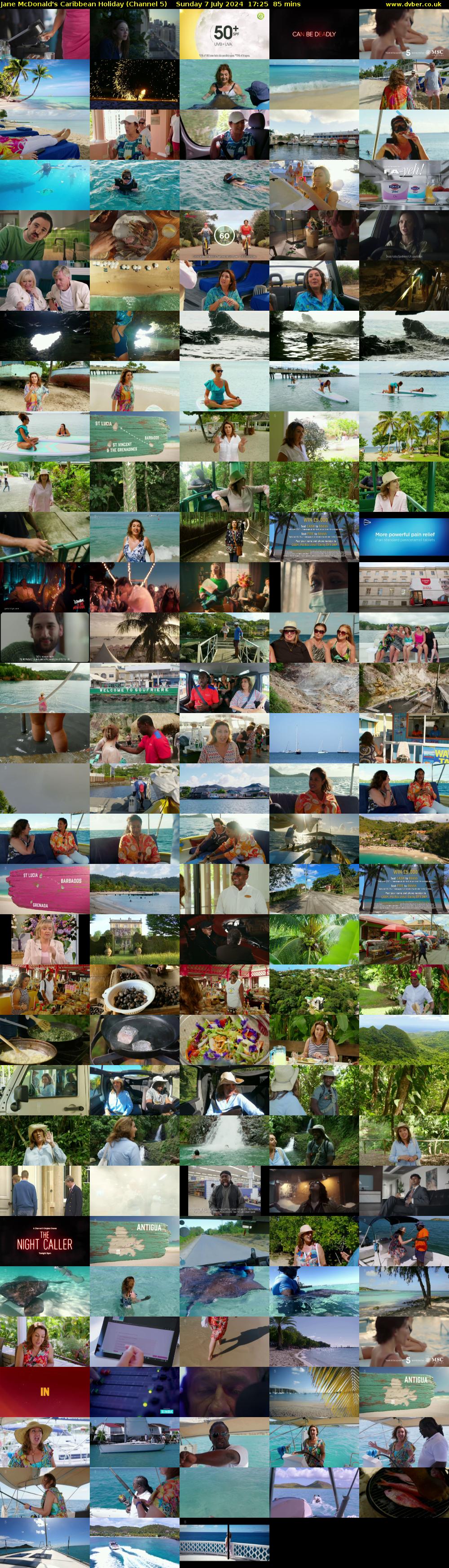 Jane McDonald's Caribbean Holiday (Channel 5) Sunday 7 July 2024 17:25 - 18:50