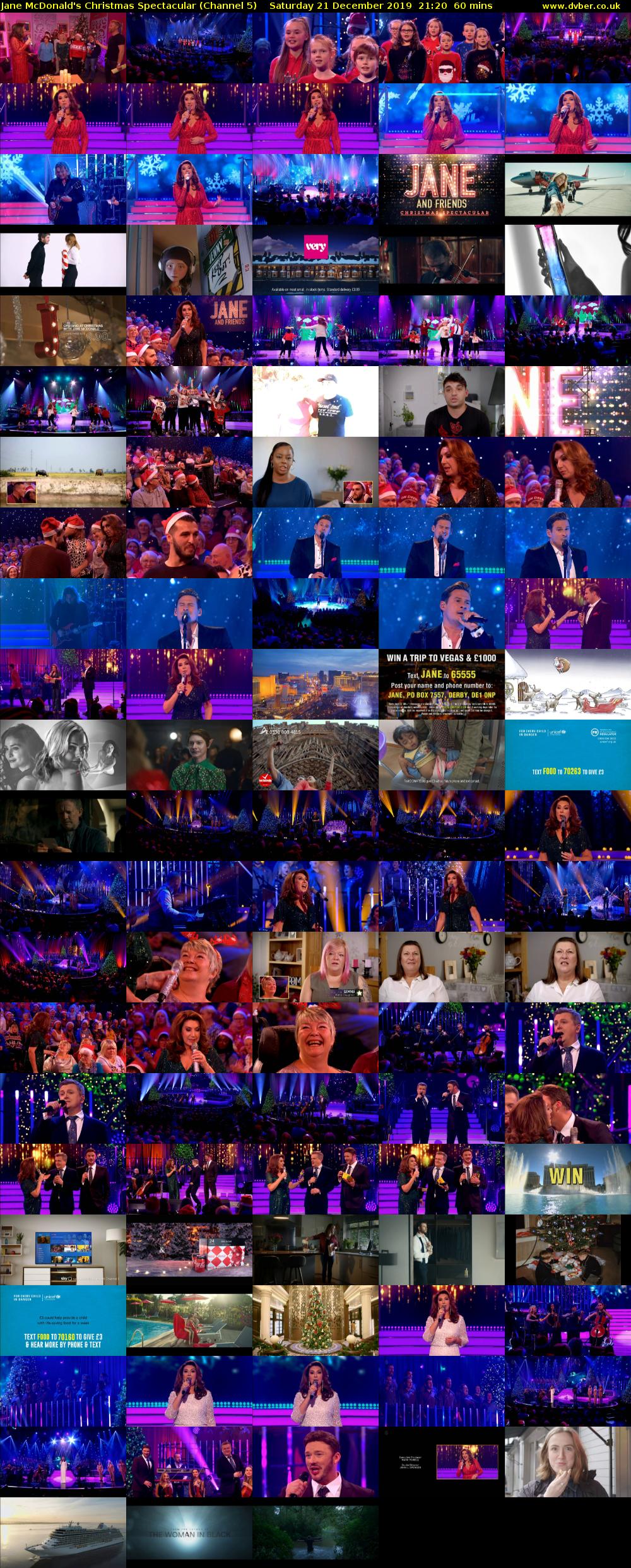 Jane McDonald's Christmas Spectacular (Channel 5) Saturday 21 December 2019 21:20 - 22:20
