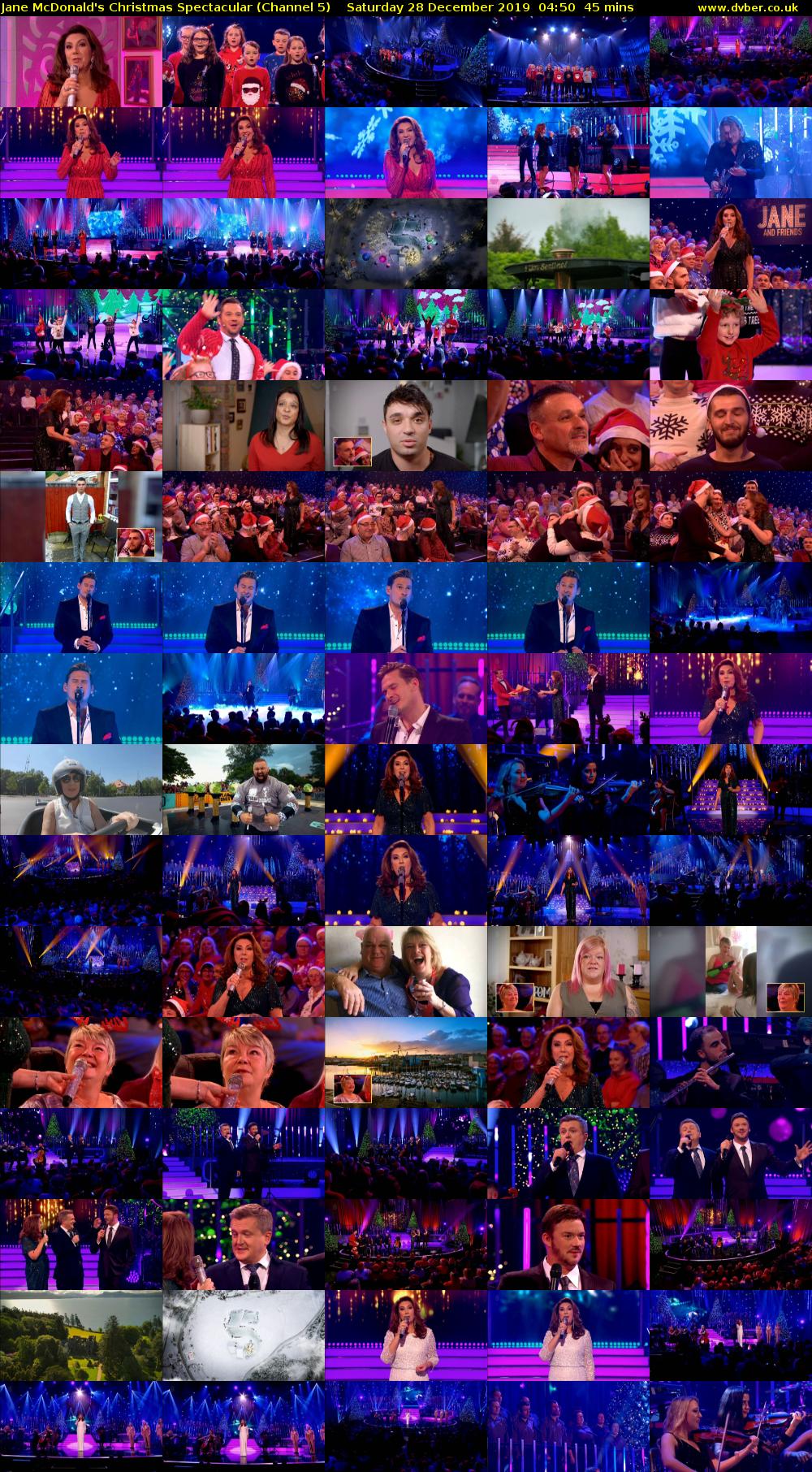 Jane McDonald's Christmas Spectacular (Channel 5) Saturday 28 December 2019 04:50 - 05:35