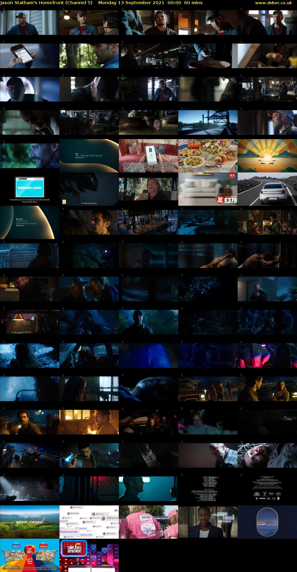 Jason Statham's Homefront (Channel 5) Monday 13 September 2021 00:00 - 01:00