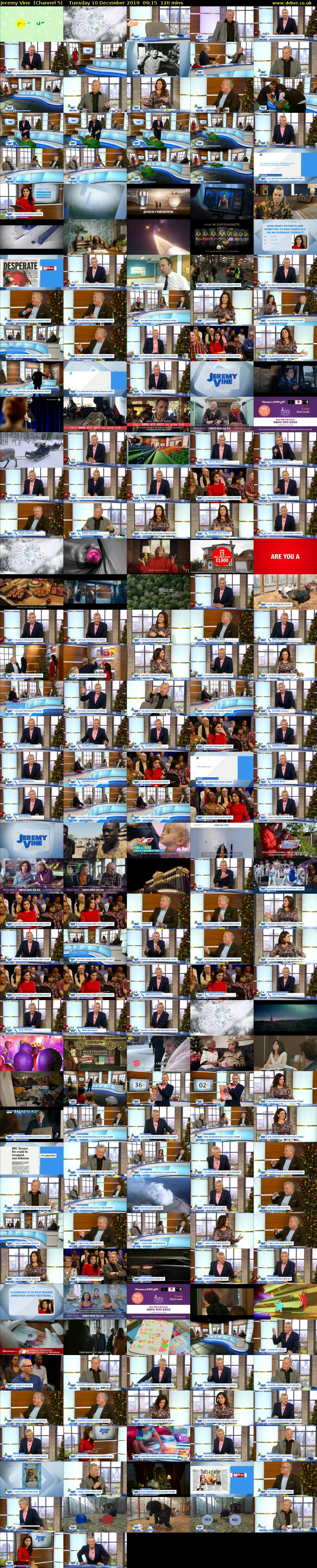 Jeremy Vine  (Channel 5) Tuesday 10 December 2019 09:15 - 11:15