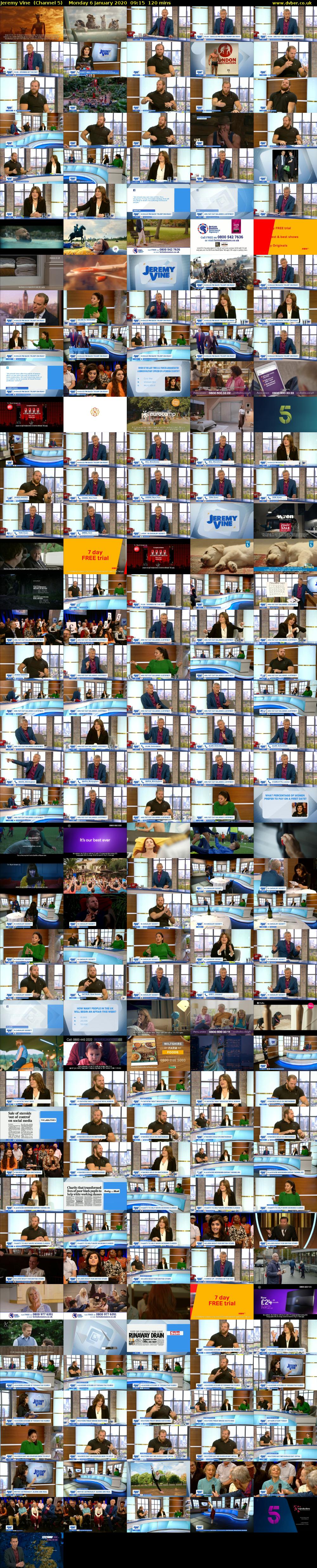 Jeremy Vine  (Channel 5) Monday 6 January 2020 09:15 - 11:15