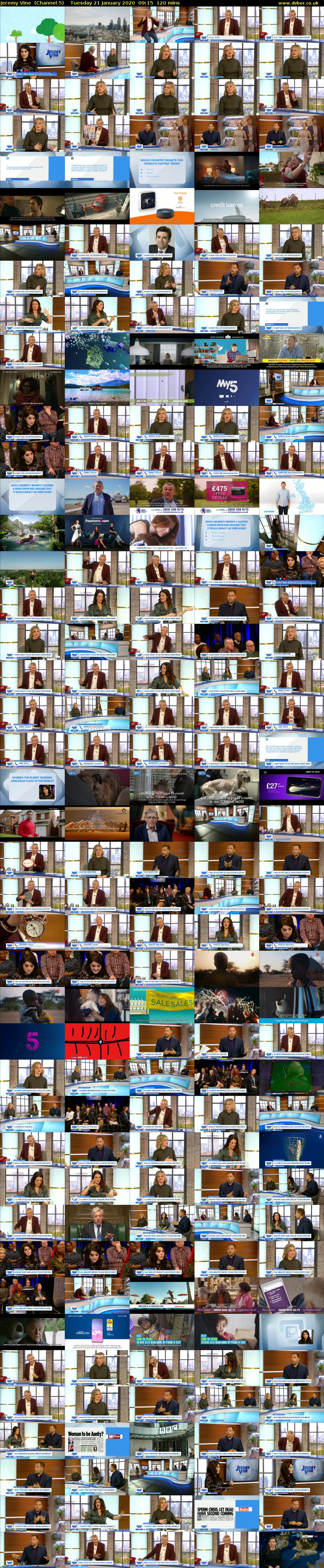 Jeremy Vine  (Channel 5) Tuesday 21 January 2020 09:15 - 11:15