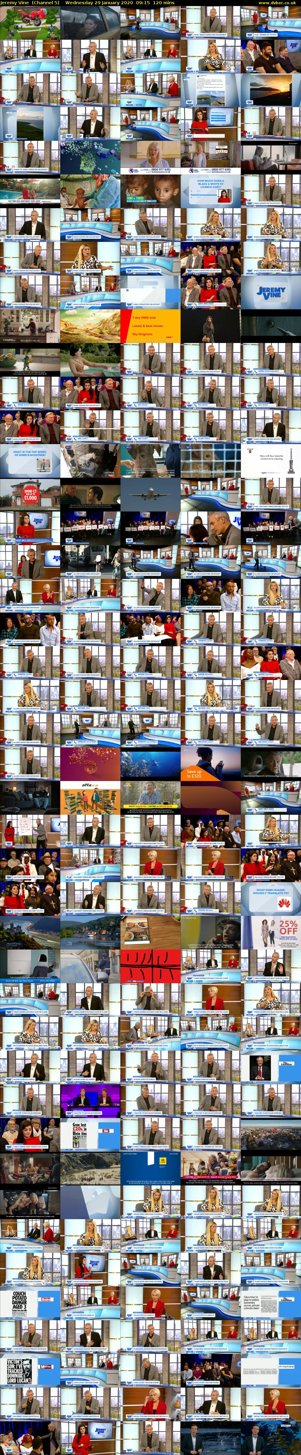 Jeremy Vine  (Channel 5) Wednesday 29 January 2020 09:15 - 11:15