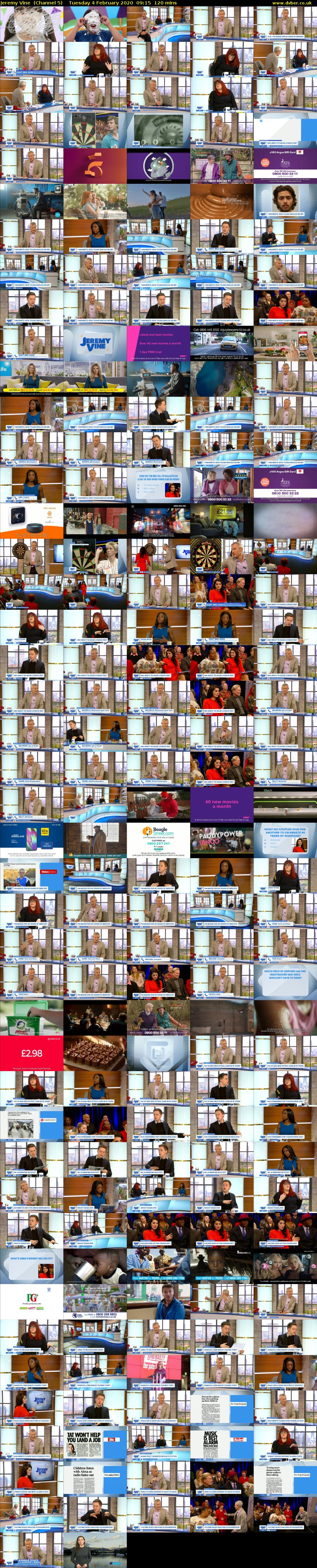 Jeremy Vine  (Channel 5) Tuesday 4 February 2020 09:15 - 11:15