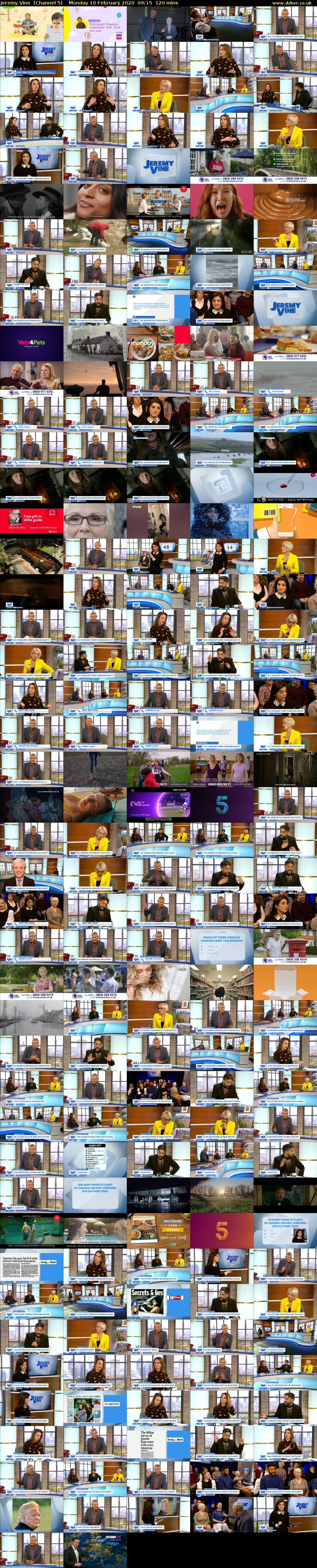 Jeremy Vine  (Channel 5) Monday 10 February 2020 09:15 - 11:15