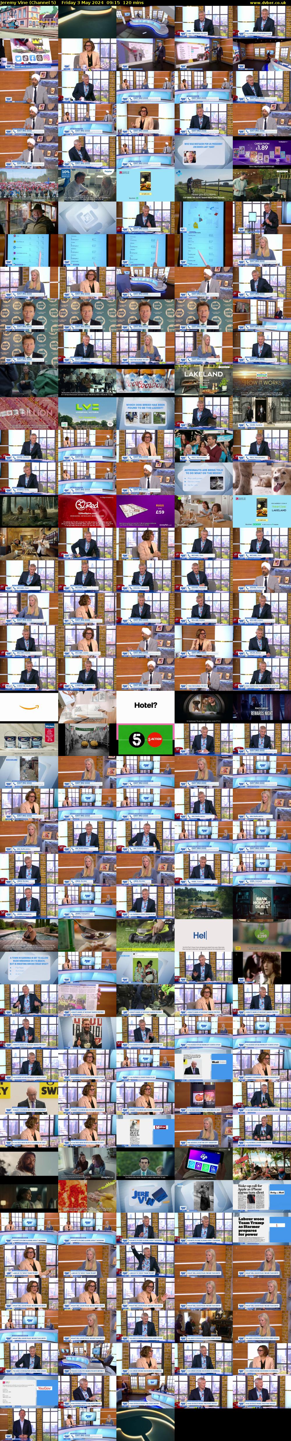 Jeremy Vine (Channel 5) Friday 3 May 2024 09:15 - 11:15