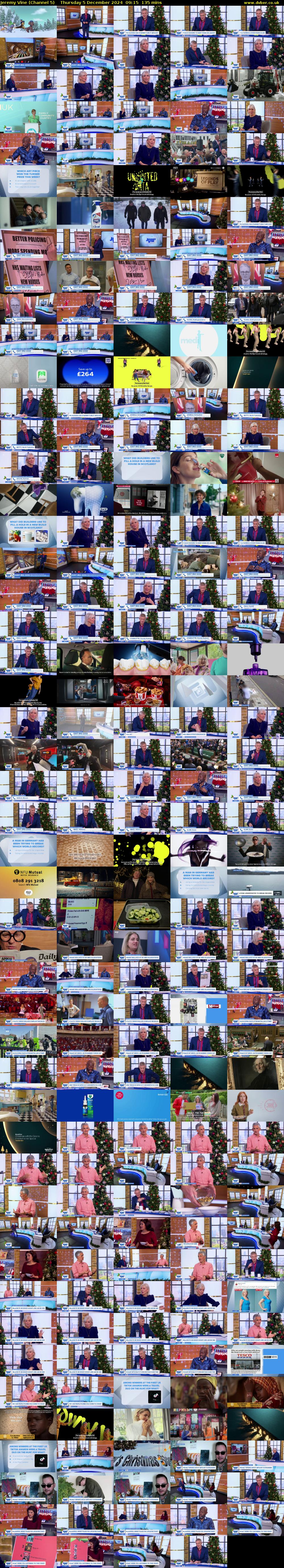 Jeremy Vine (Channel 5) Thursday 5 December 2024 09:15 - 11:30
