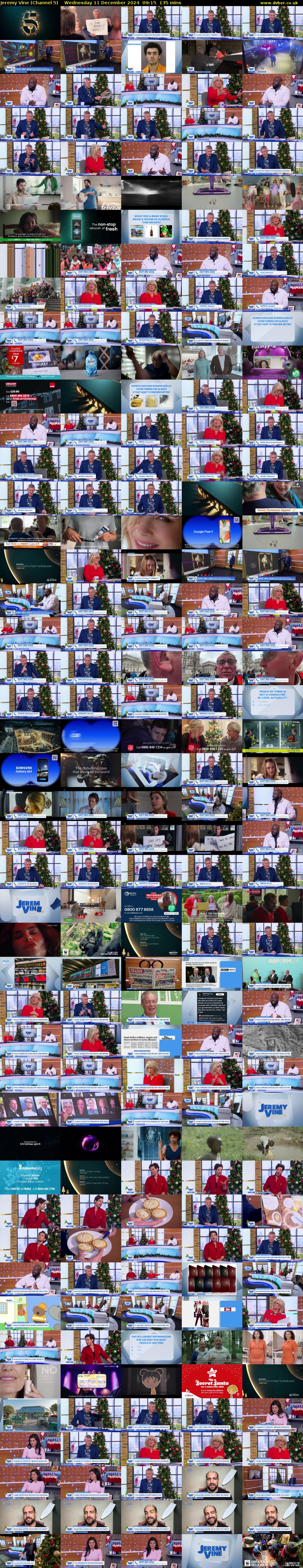 Jeremy Vine (Channel 5) Wednesday 11 December 2024 09:15 - 11:30