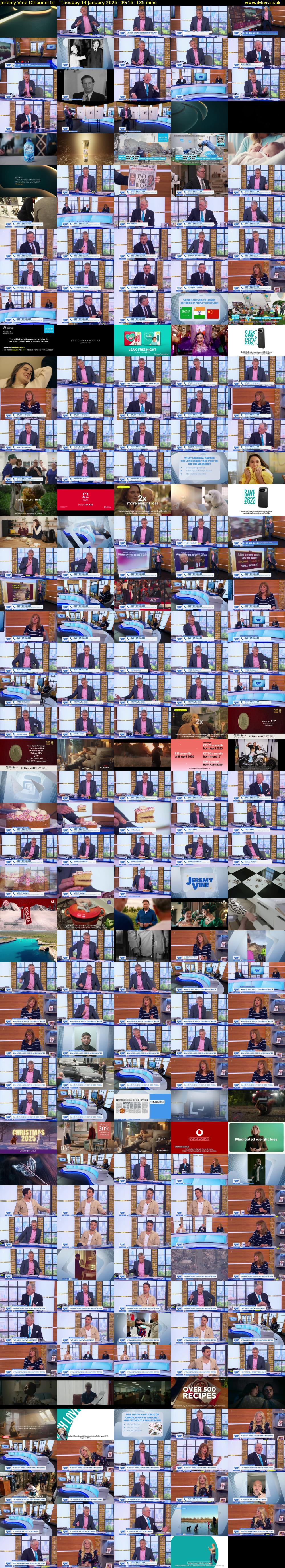 Jeremy Vine (Channel 5) Tuesday 14 January 2025 09:15 - 11:30