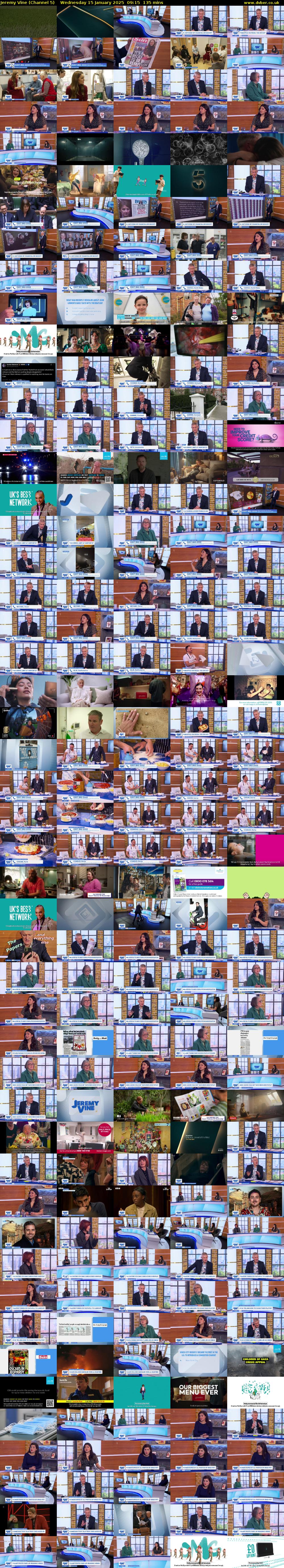 Jeremy Vine (Channel 5) Wednesday 15 January 2025 09:15 - 11:30