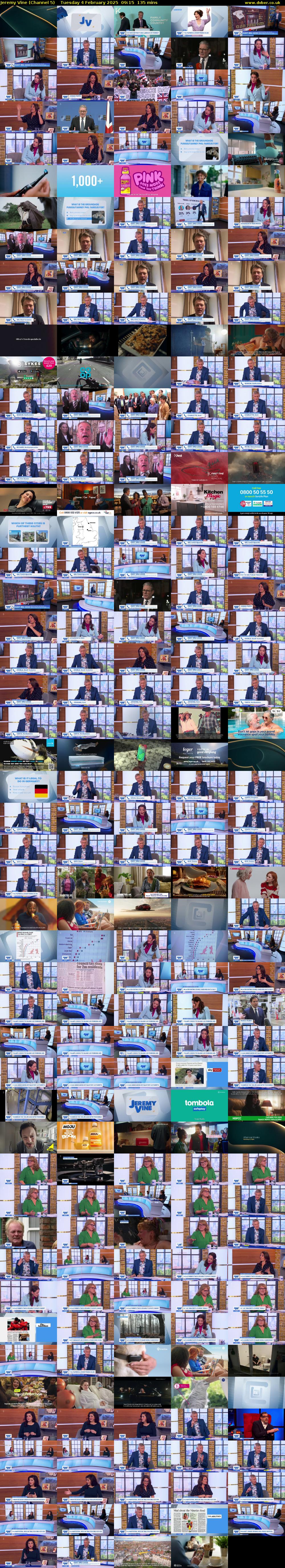 Jeremy Vine (Channel 5) Tuesday 4 February 2025 09:15 - 11:30