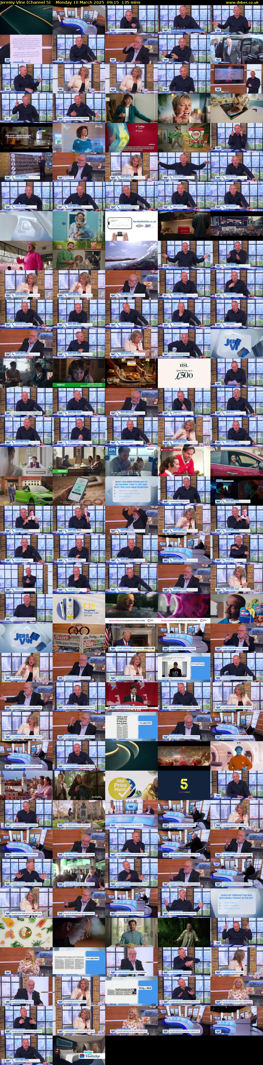 Jeremy Vine (Channel 5) Monday 10 March 2025 09:15 - 11:30