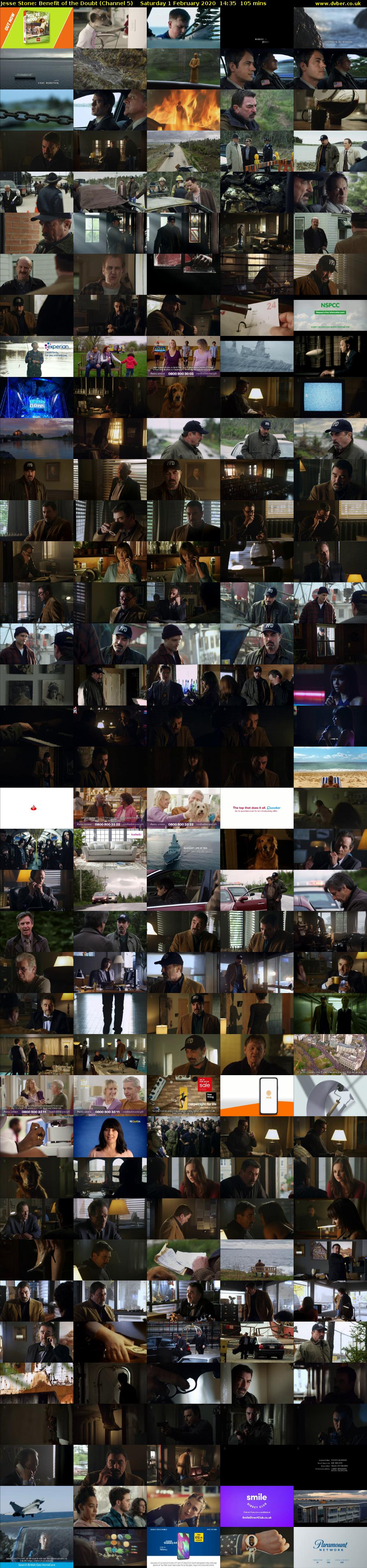 Jesse Stone: Benefit of the Doubt (Channel 5) Saturday 1 February 2020 14:35 - 16:20