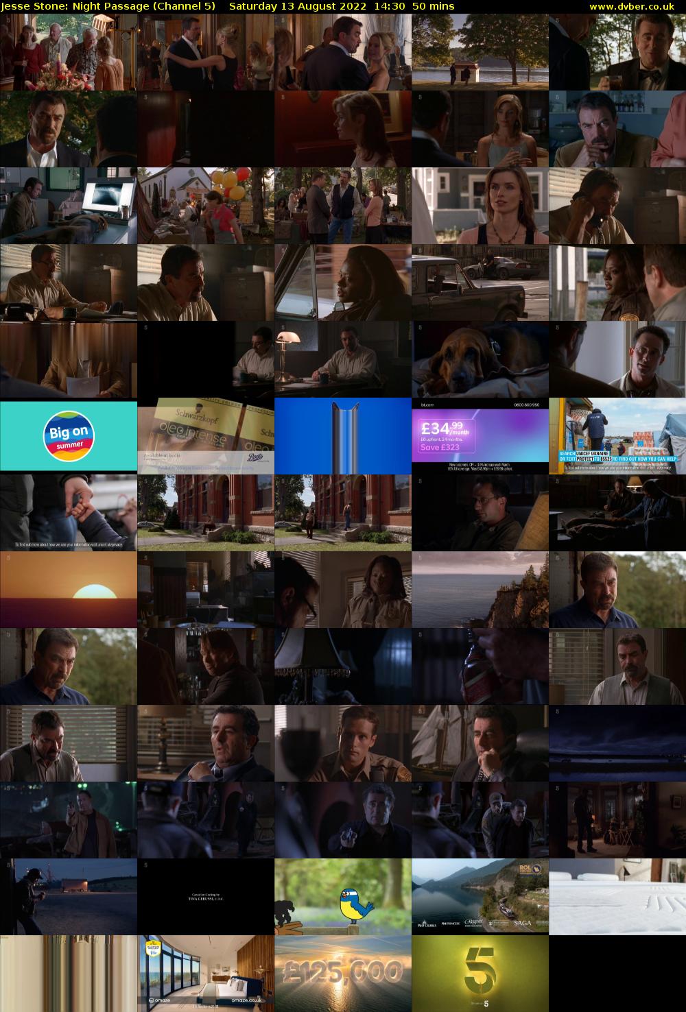 Jesse Stone: Night Passage (Channel 5) Saturday 13 August 2022 14:30 - 15:20