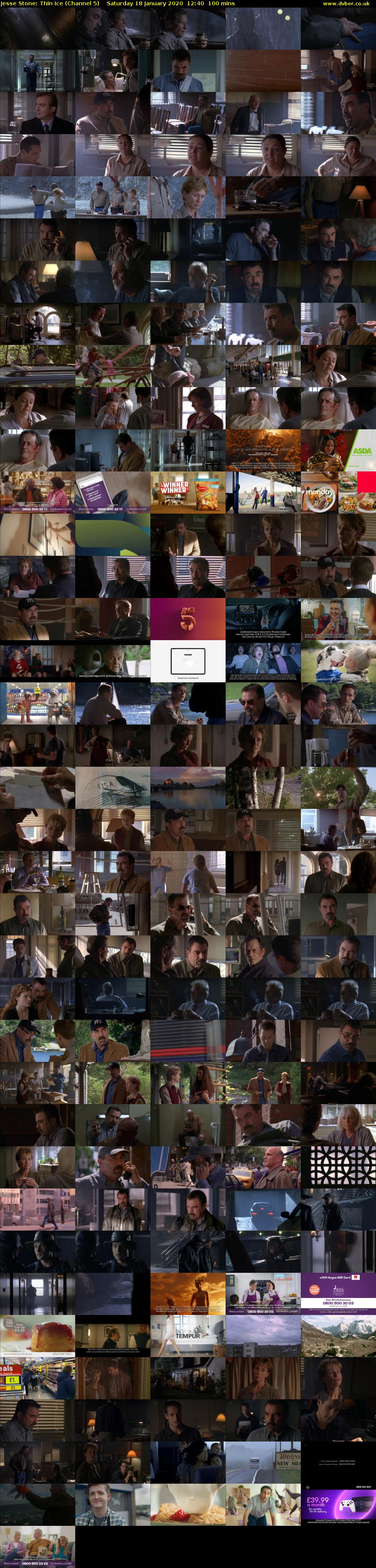 Jesse Stone: Thin Ice (Channel 5) Saturday 18 January 2020 12:40 - 14:20