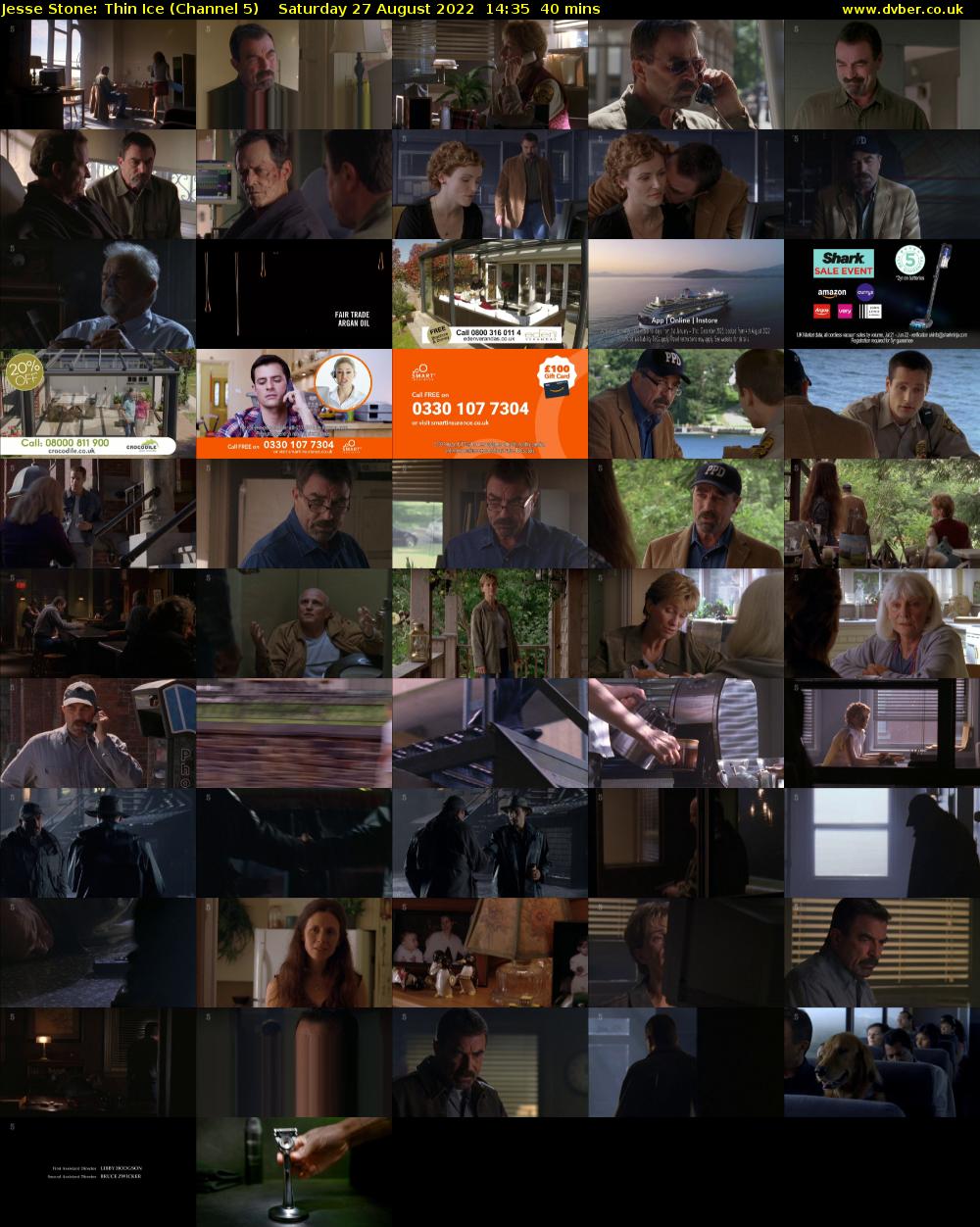Jesse Stone: Thin Ice (Channel 5) Saturday 27 August 2022 14:35 - 15:15