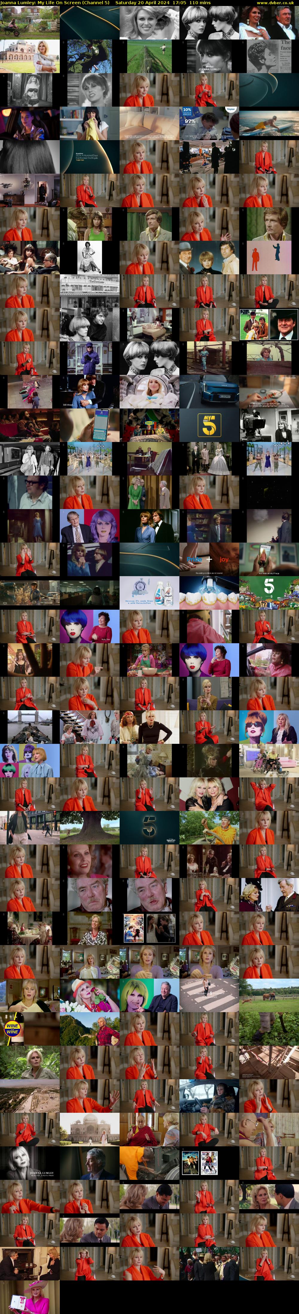 Joanna Lumley: My Life On Screen (Channel 5) Saturday 20 April 2024 17:05 - 18:55