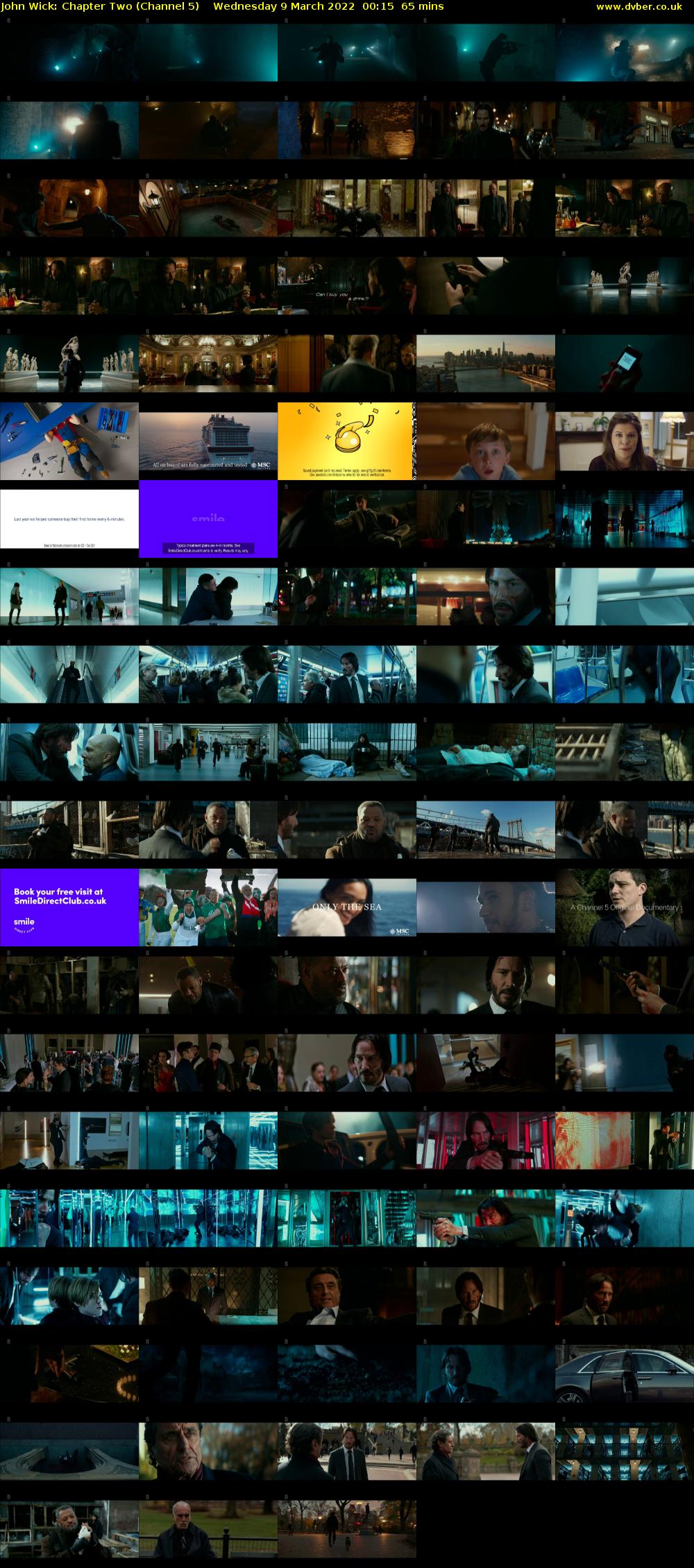 John Wick: Chapter Two (Channel 5) Wednesday 9 March 2022 00:15 - 01:20