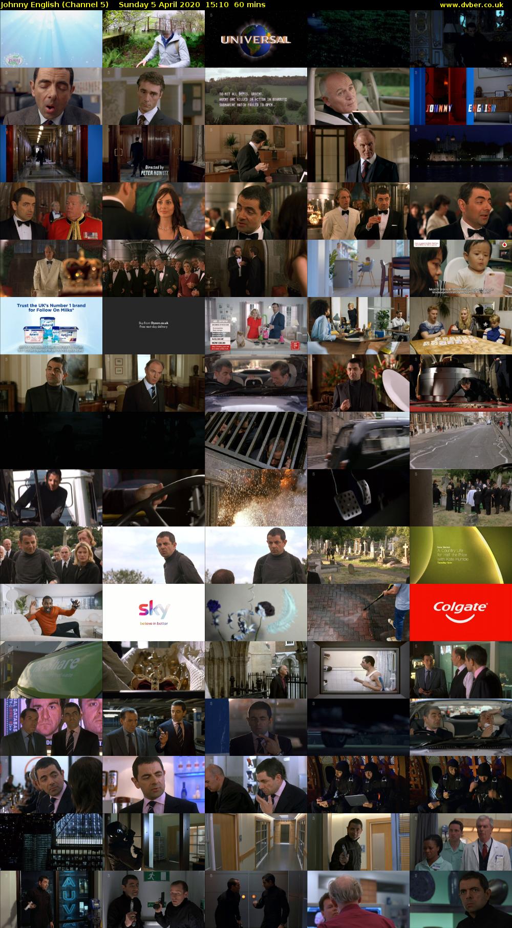Johnny English (Channel 5) Sunday 5 April 2020 15:10 - 16:10