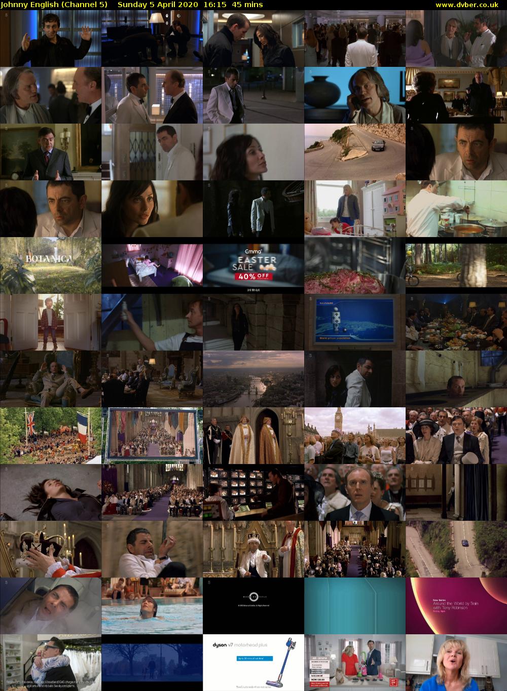 Johnny English (Channel 5) Sunday 5 April 2020 16:15 - 17:00