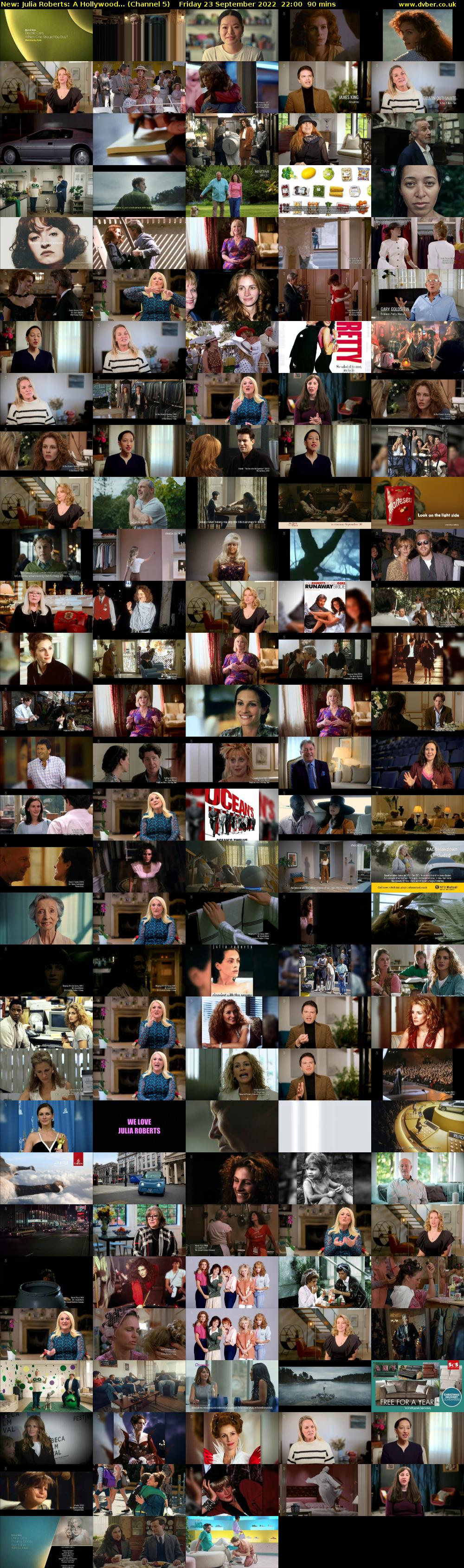 Julia Roberts: A Hollywood... (Channel 5) Friday 23 September 2022 22:00 - 23:30