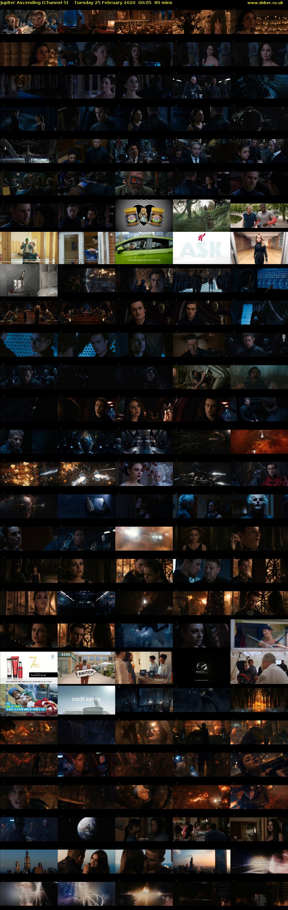 Jupiter Ascending (Channel 5) Tuesday 25 February 2020 00:05 - 01:25