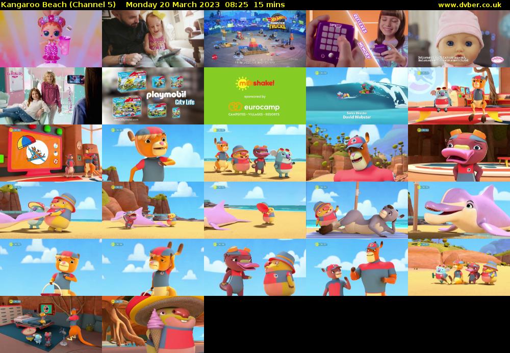 Kangaroo Beach (Channel 5) Monday 20 March 2023 08:25 - 08:40