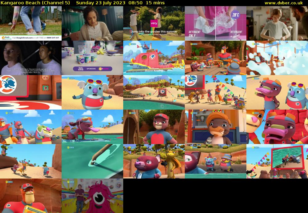 Kangaroo Beach (Channel 5) Sunday 23 July 2023 08:50 - 09:05