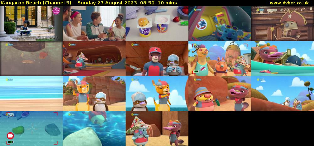 Kangaroo Beach (Channel 5) Sunday 27 August 2023 08:50 - 09:00