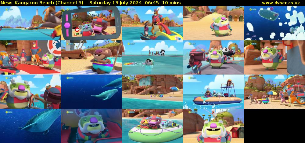 Kangaroo Beach (Channel 5) Saturday 13 July 2024 06:45 - 06:55