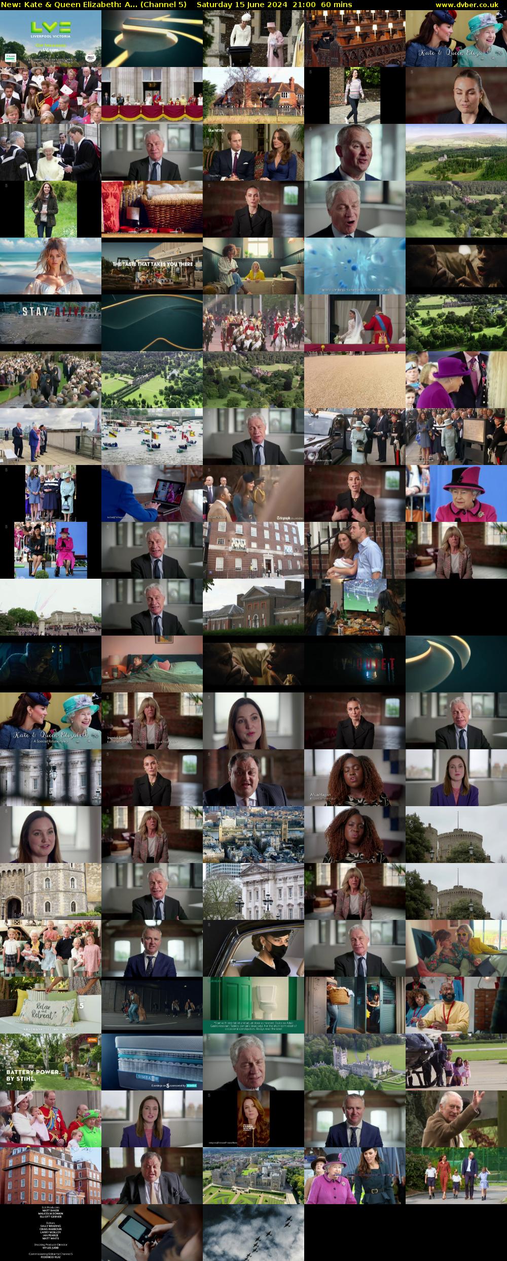Kate & Queen Elizabeth: A... (Channel 5) Saturday 15 June 2024 21:00 - 22:00