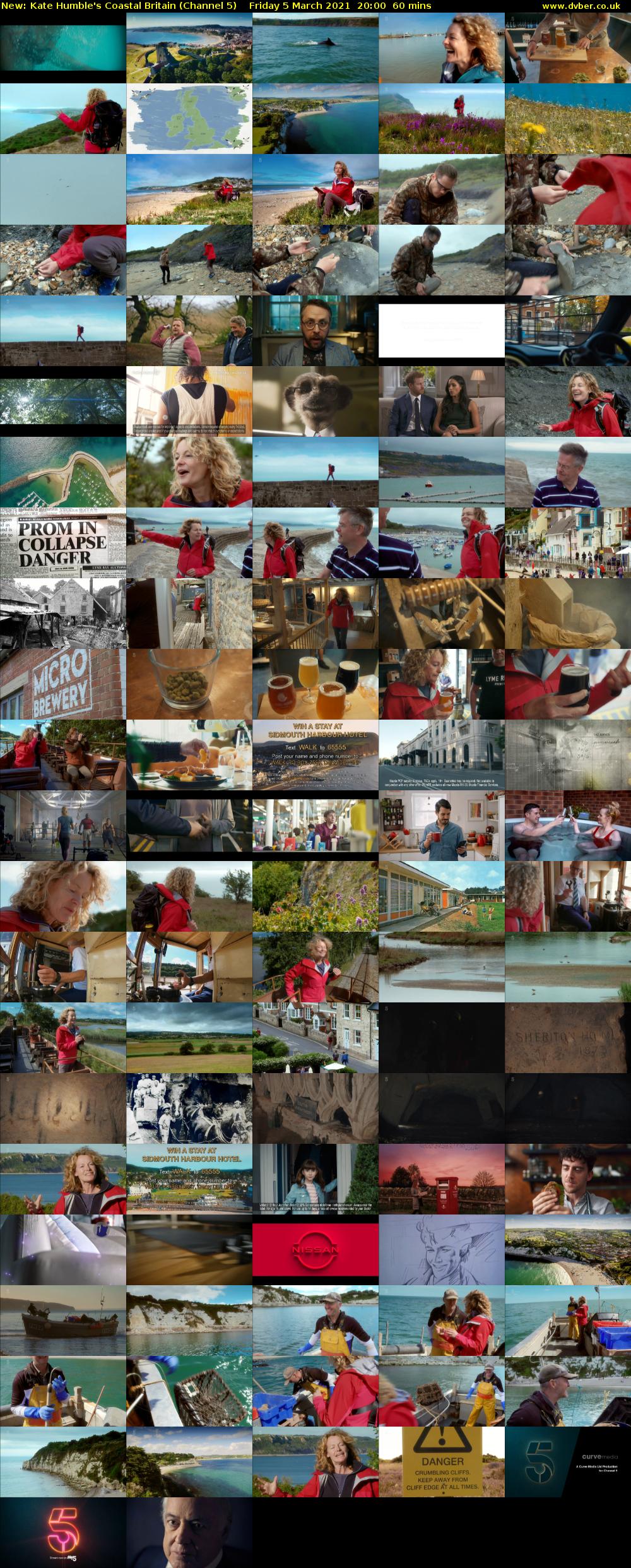 Kate Humble's Coastal Britain (Channel 5) Friday 5 March 2021 20:00 - 21:00