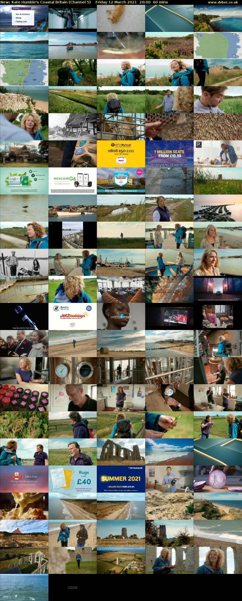 Kate Humble's Coastal Britain (Channel 5) Friday 12 March 2021 20:00 - 21:00