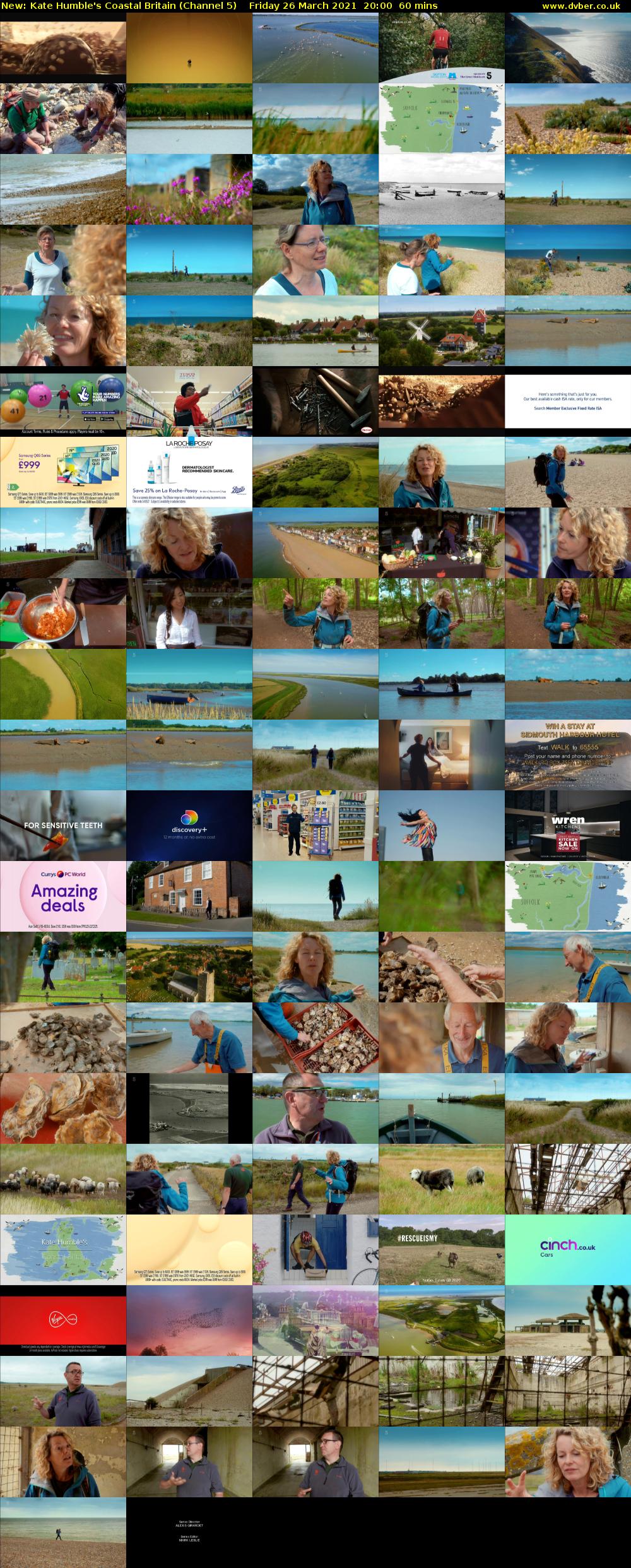 Kate Humble's Coastal Britain (Channel 5) Friday 26 March 2021 20:00 - 21:00