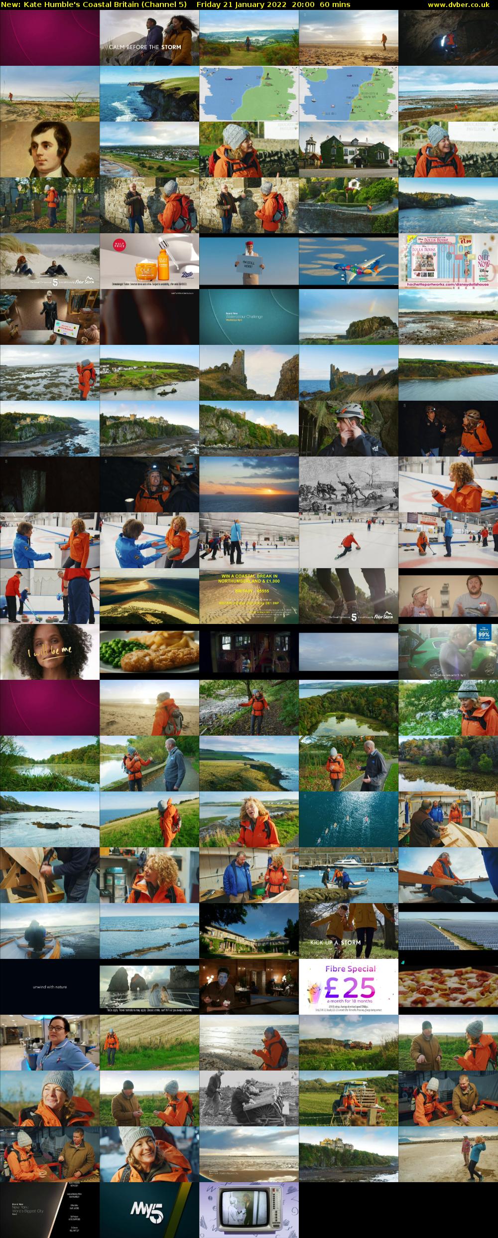 Kate Humble's Coastal Britain (Channel 5) Friday 21 January 2022 20:00 - 21:00