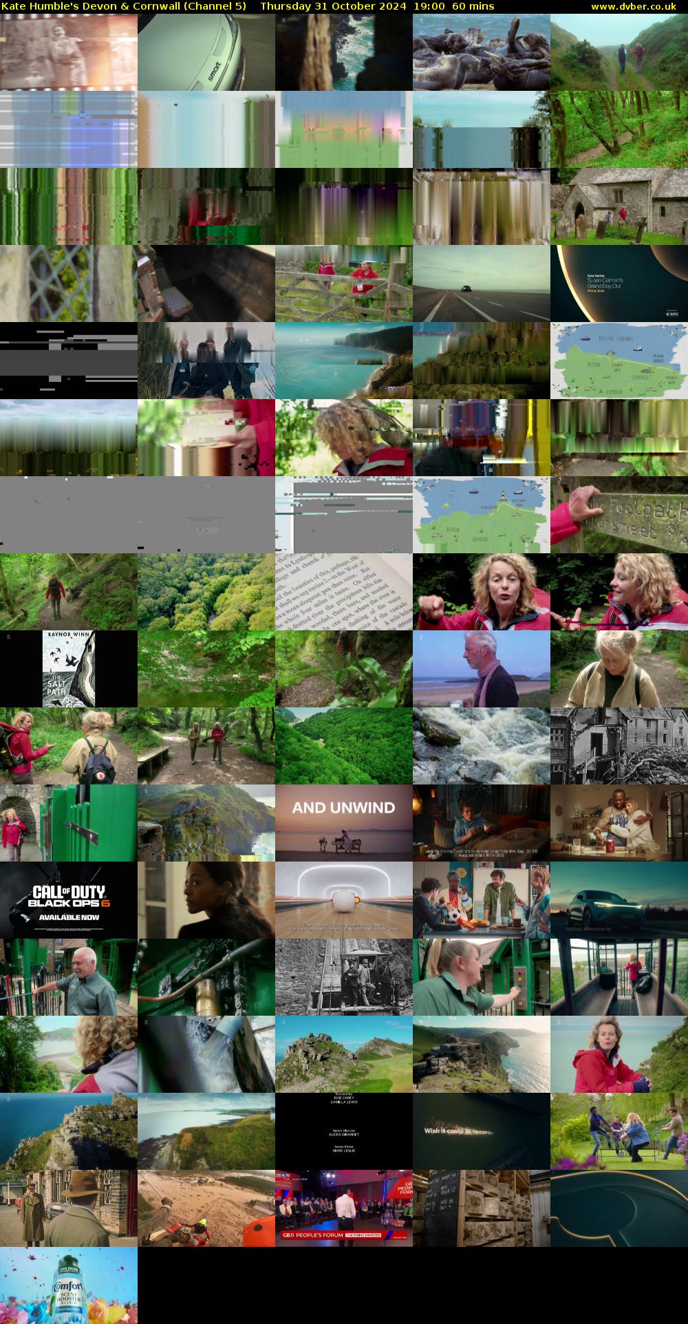 Kate Humble's Devon & Cornwall (Channel 5) Thursday 31 October 2024 19:00 - 20:00