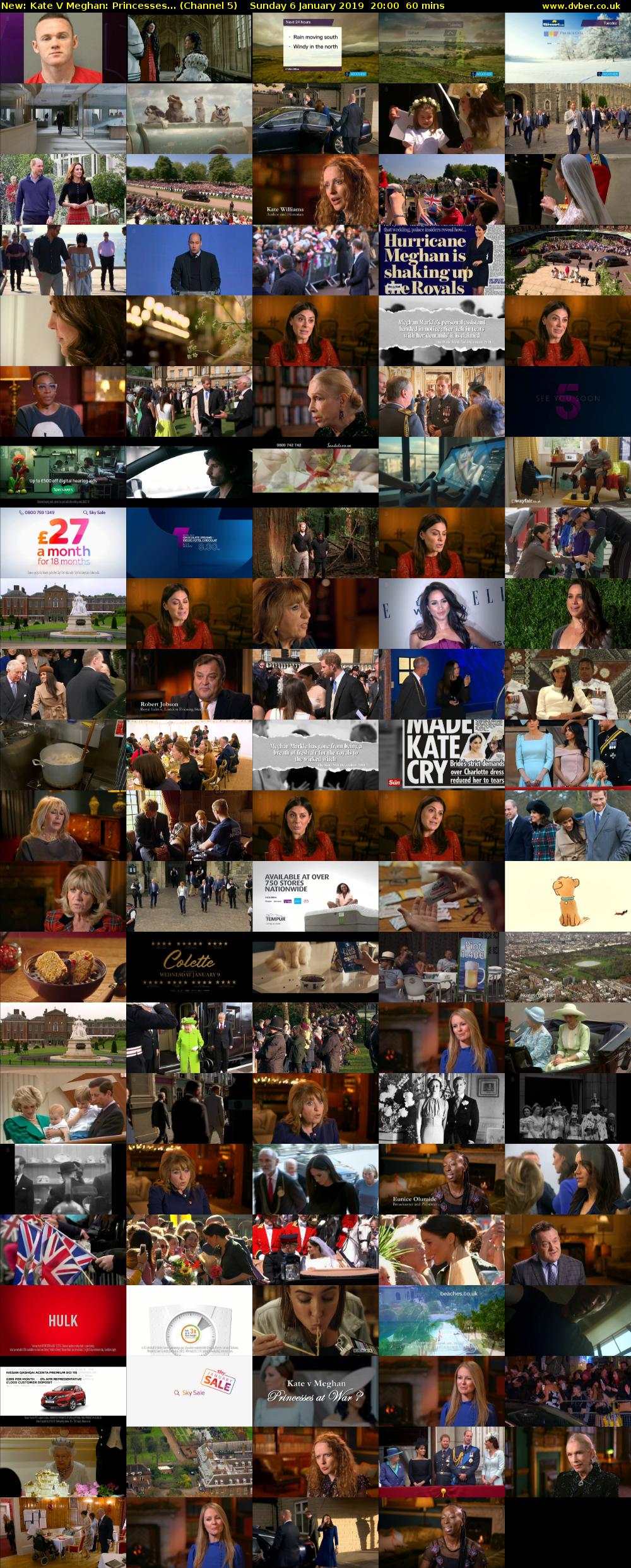 Kate V Meghan: Princesses... (Channel 5) Sunday 6 January 2019 20:00 - 21:00