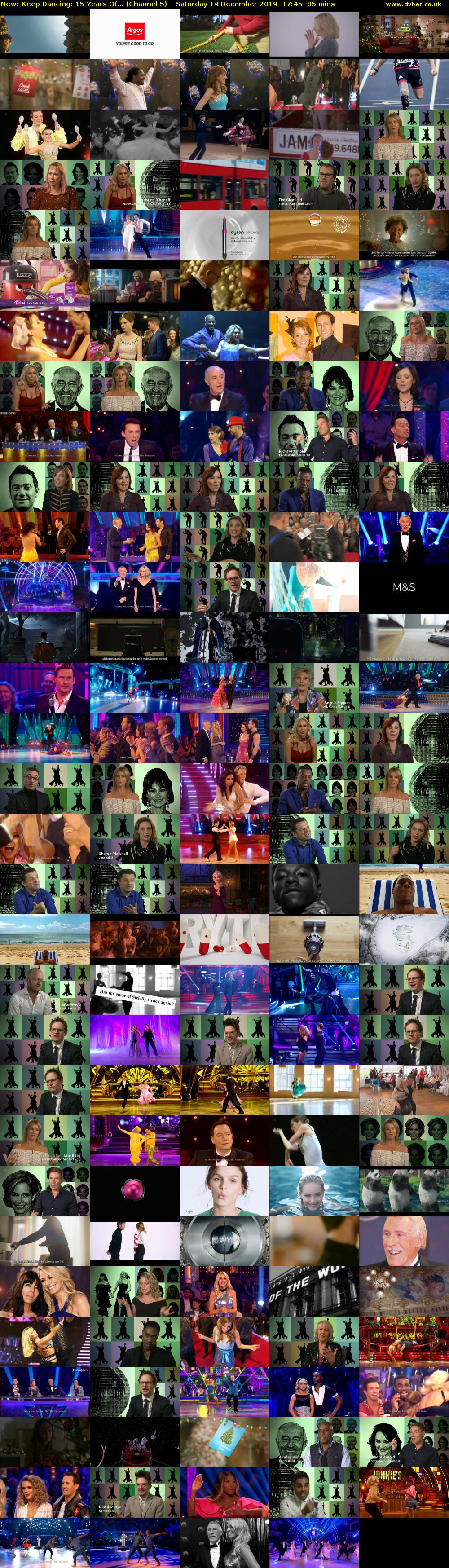 Keep Dancing: 15 Years Of... (Channel 5) Saturday 14 December 2019 17:45 - 19:10