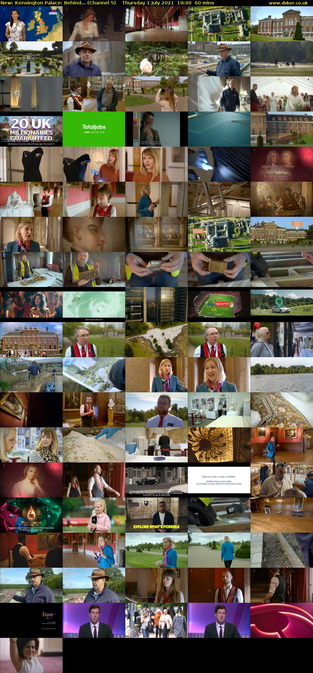 Kensington Palace: Behind... (Channel 5) Thursday 1 July 2021 19:00 - 20:00
