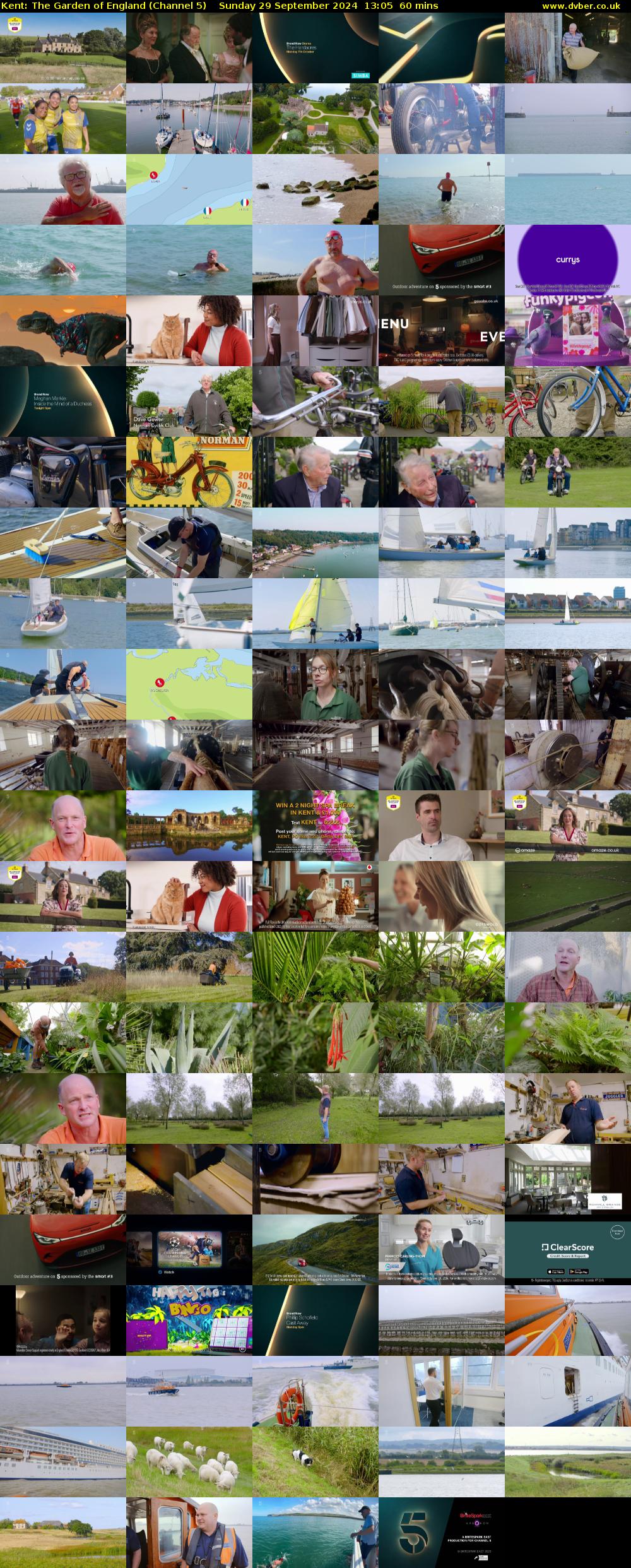 Kent: The Garden of England (Channel 5) Sunday 29 September 2024 13:05 - 14:05