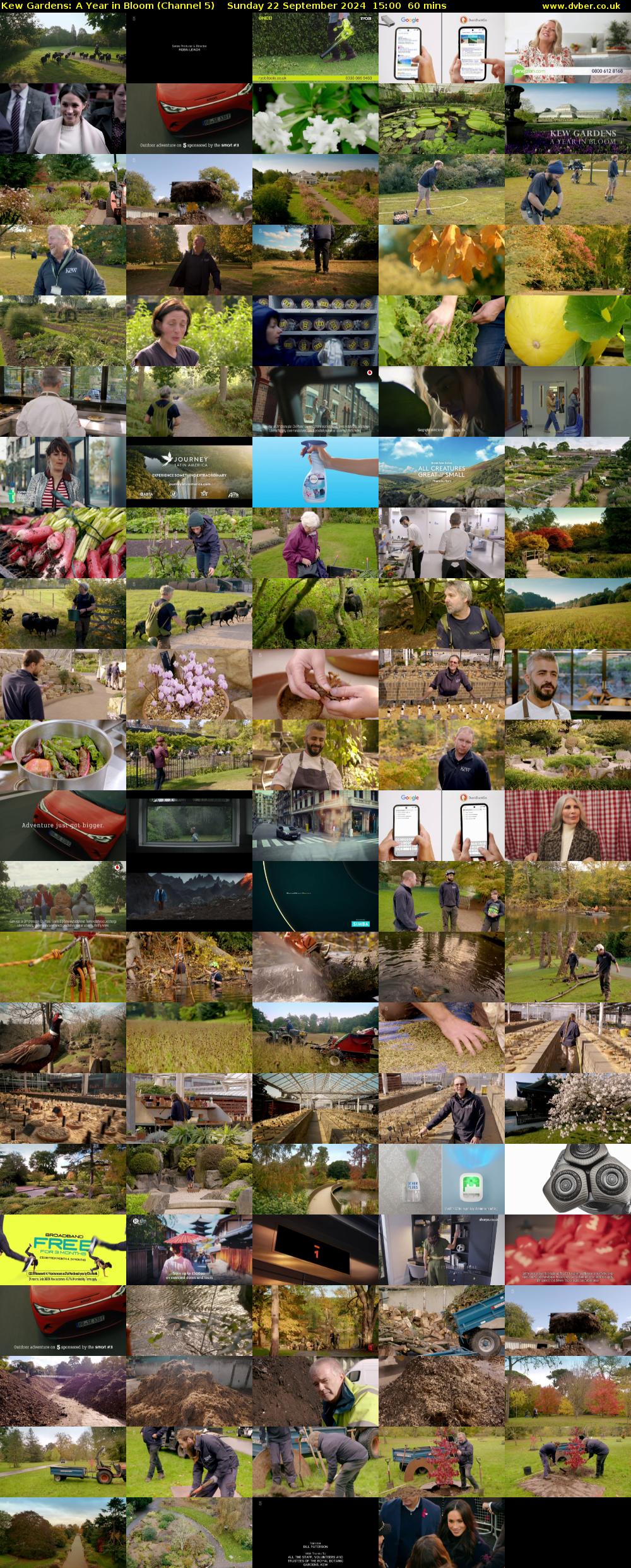 Kew Gardens: A Year In Bloom (Channel 5) Sunday 22 September 2024 15:00 - 16:00