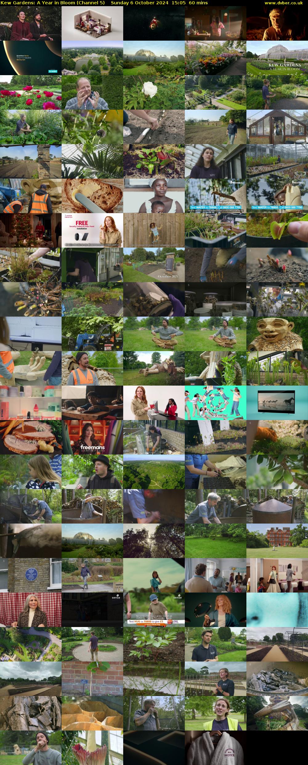 Kew Gardens: A Year In Bloom (Channel 5) Sunday 6 October 2024 15:05 - 16:05