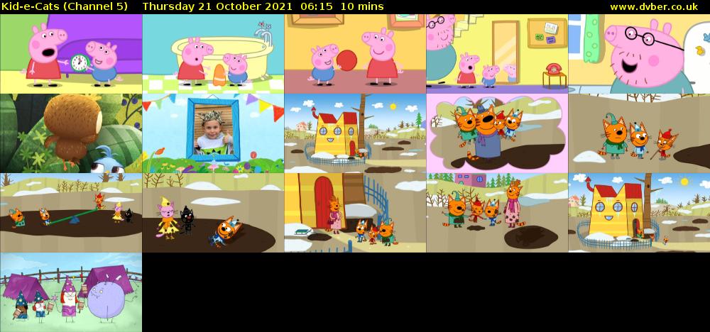 Kid-e-Cats (Channel 5) Thursday 21 October 2021 06:15 - 06:25